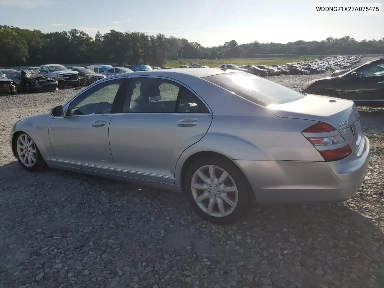 2007 Mercedes-Benz S 550 VIN: WDDNG71X27A075475 Lot: 64505325