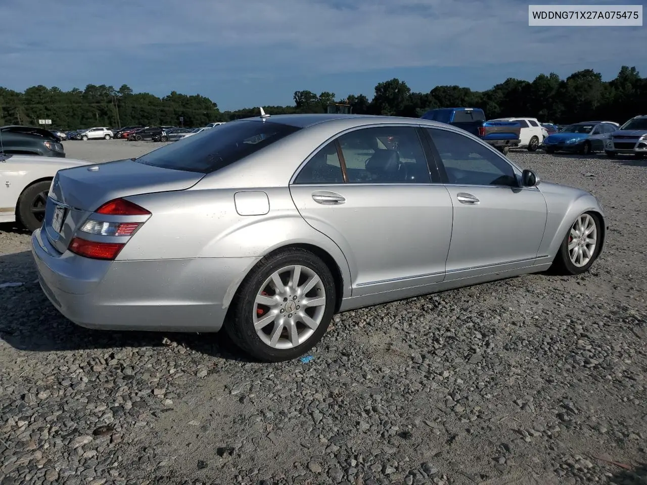 2007 Mercedes-Benz S 550 VIN: WDDNG71X27A075475 Lot: 64505325