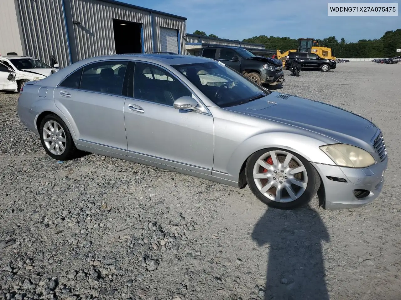 2007 Mercedes-Benz S 550 VIN: WDDNG71X27A075475 Lot: 64505325