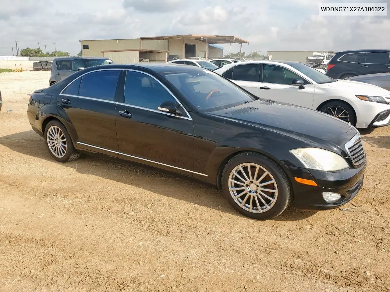 2007 Mercedes-Benz S 550 VIN: WDDNG71X27A106322 Lot: 64754455