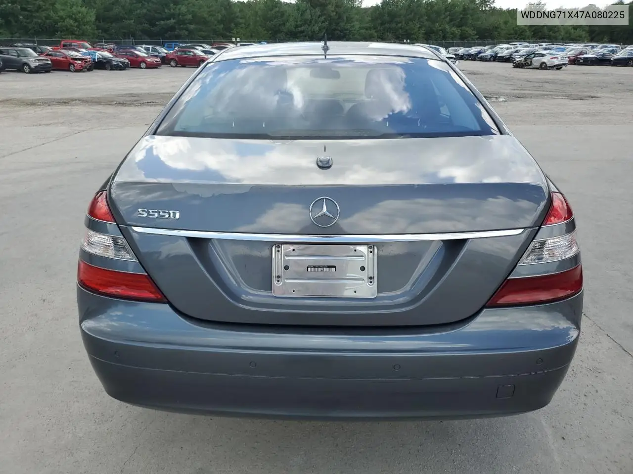 2007 Mercedes-Benz S 550 VIN: WDDNG71X47A080225 Lot: 65344675
