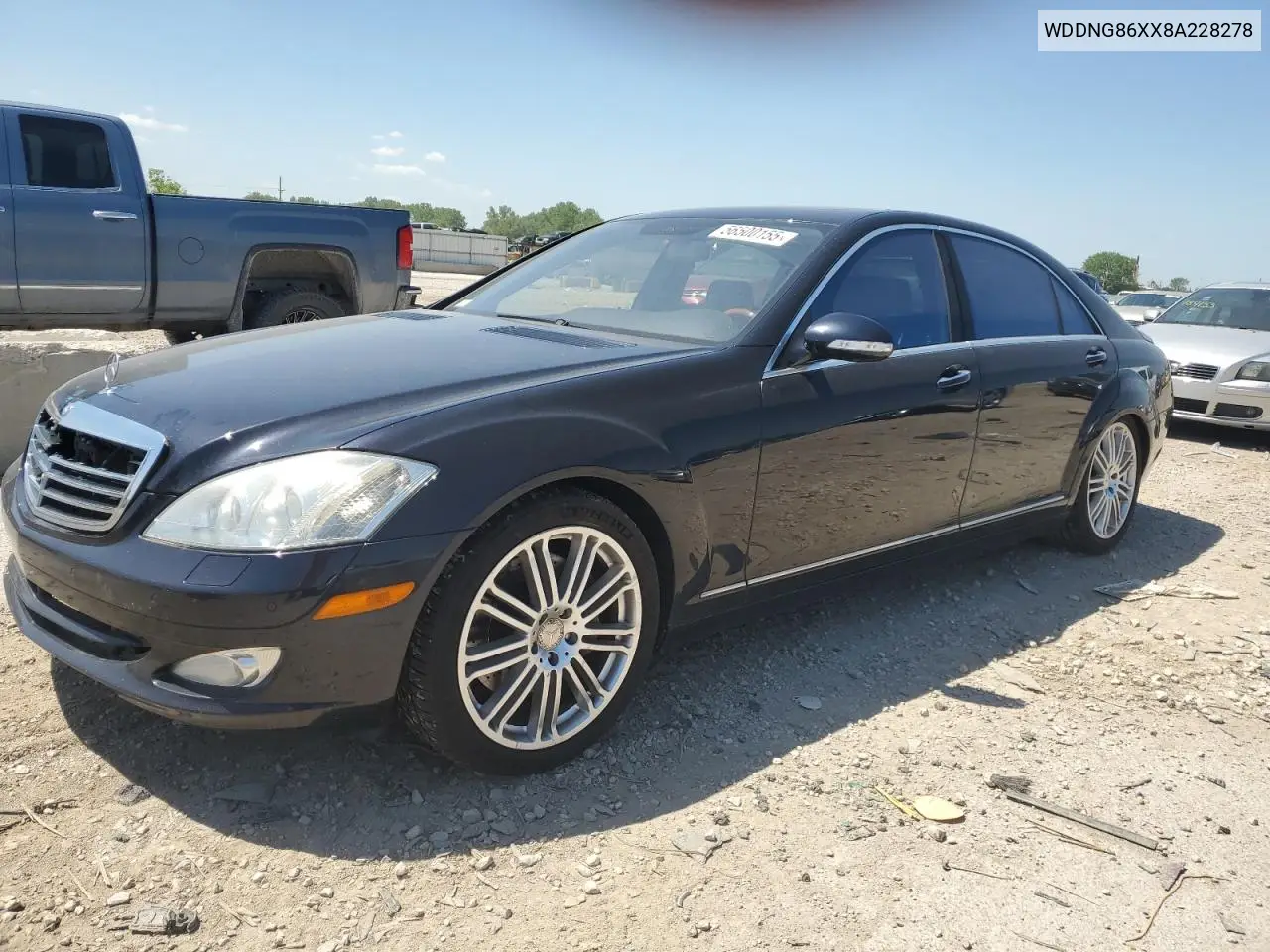 2008 Mercedes-Benz S 550 4Matic VIN: WDDNG86XX8A228278 Lot: 56500155