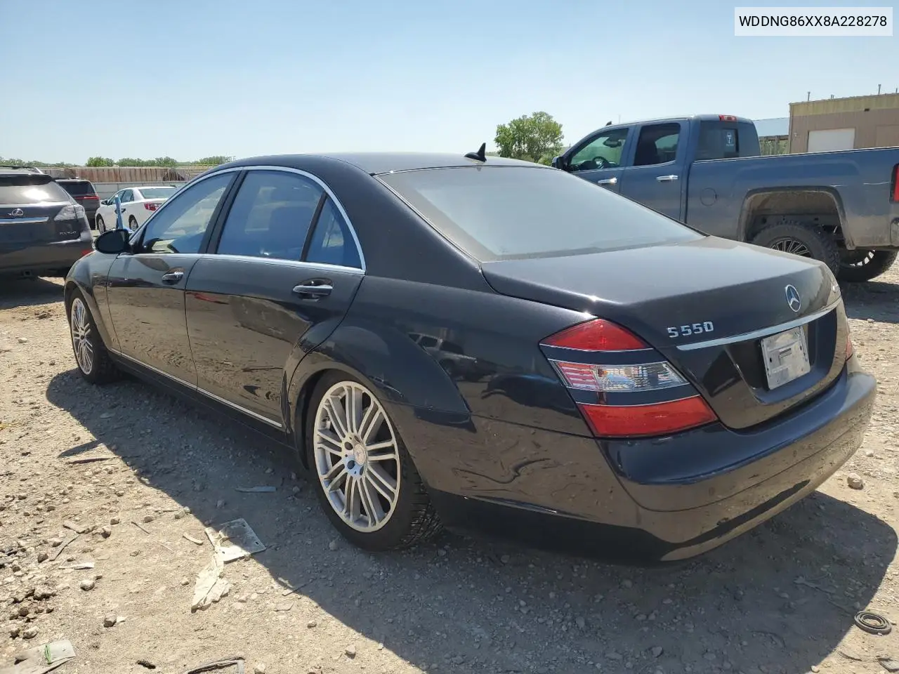 2008 Mercedes-Benz S 550 4Matic VIN: WDDNG86XX8A228278 Lot: 56500155