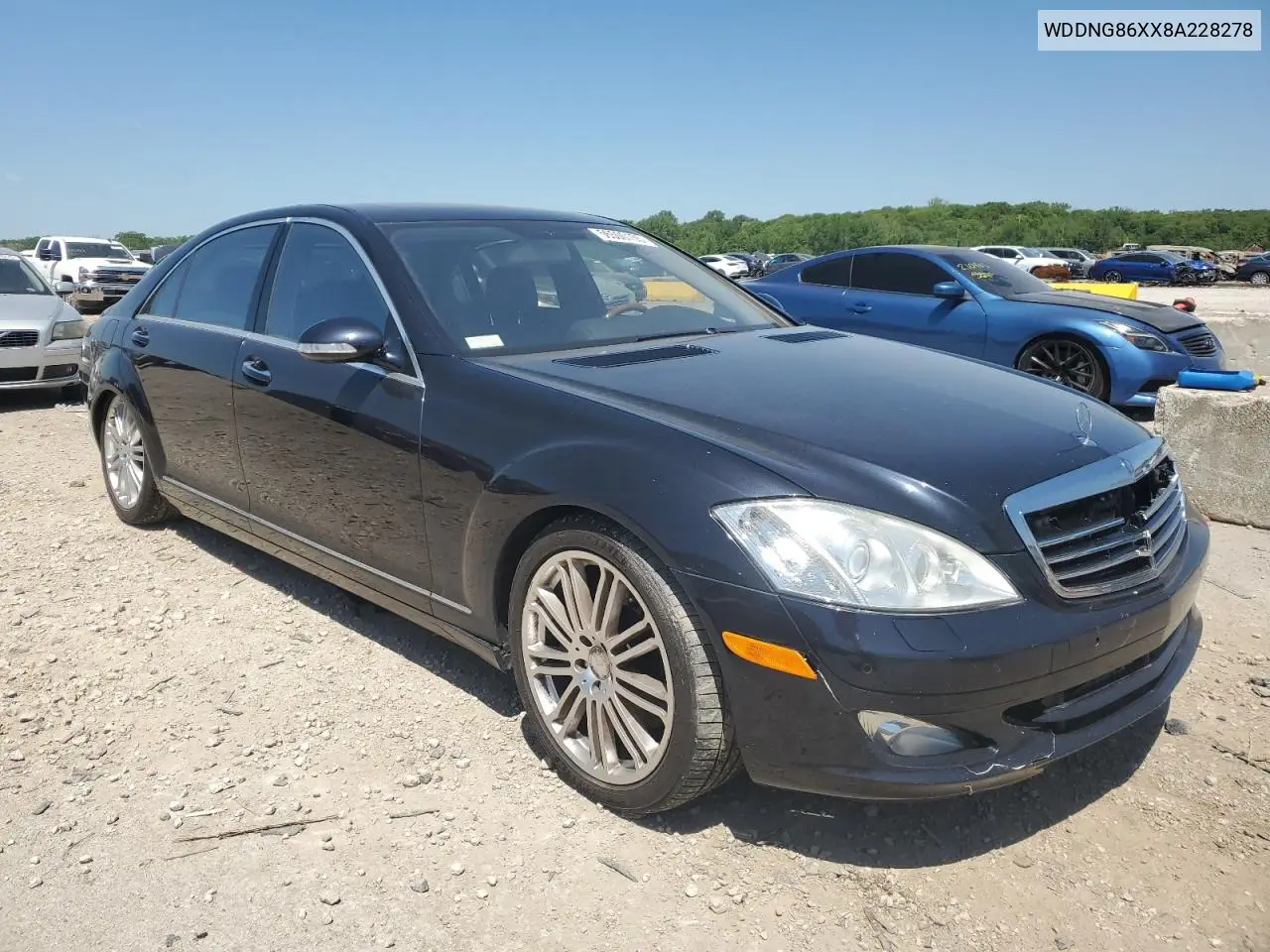 2008 Mercedes-Benz S 550 4Matic VIN: WDDNG86XX8A228278 Lot: 56500155