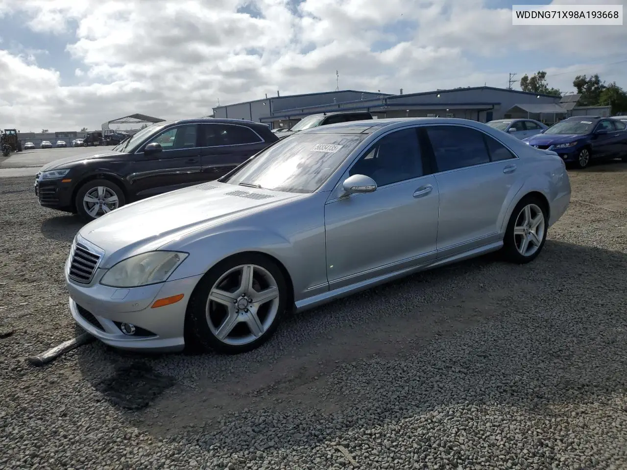 2008 Mercedes-Benz S 550 VIN: WDDNG71X98A193668 Lot: 56554135