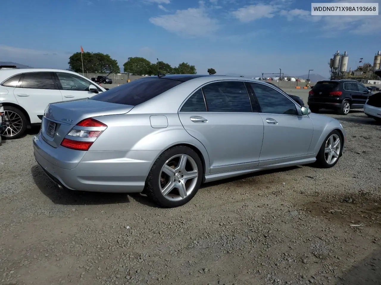 2008 Mercedes-Benz S 550 VIN: WDDNG71X98A193668 Lot: 56554135