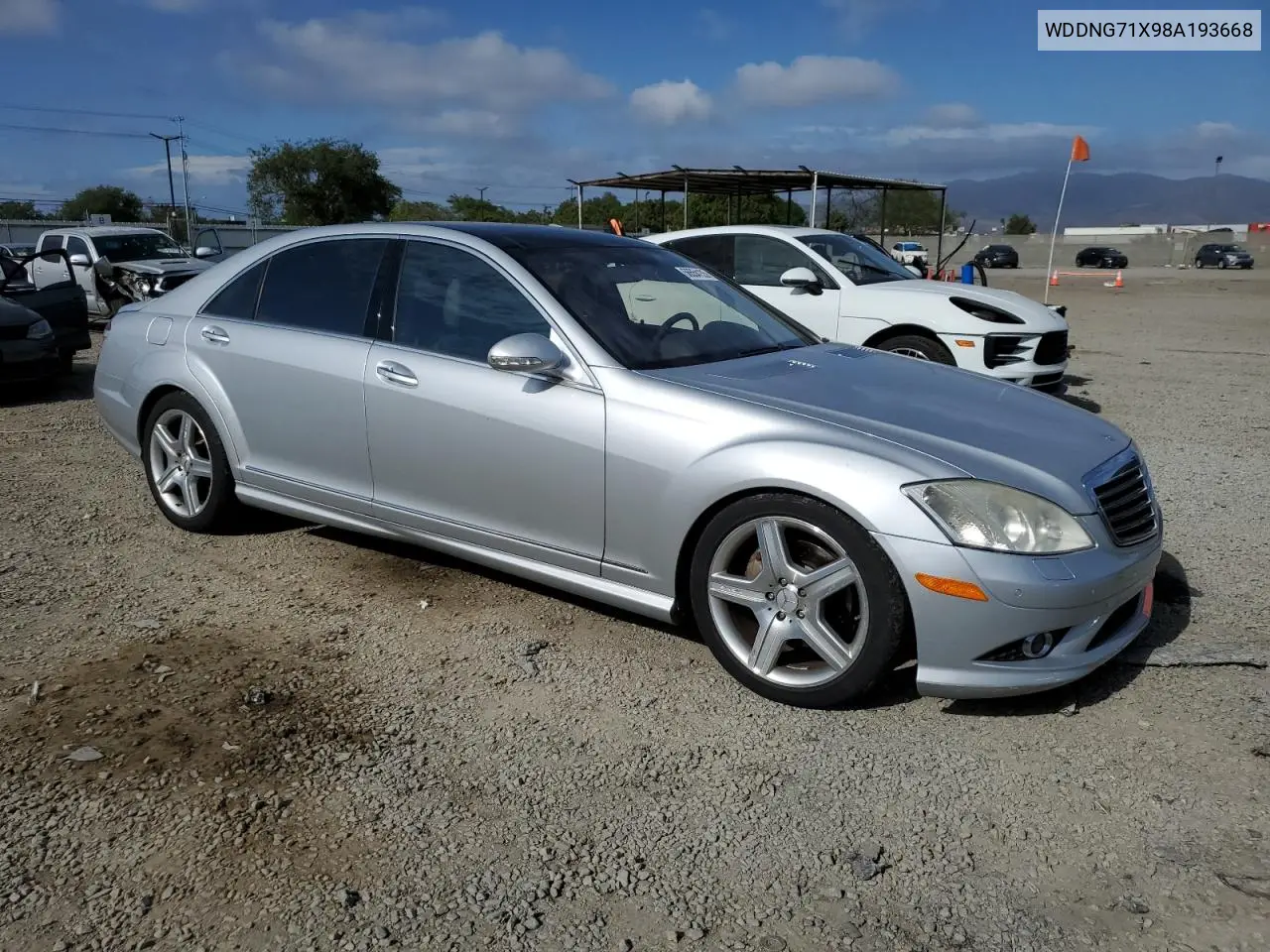 2008 Mercedes-Benz S 550 VIN: WDDNG71X98A193668 Lot: 56554135