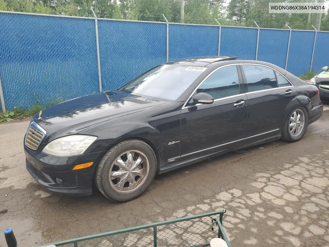 2008 Mercedes-Benz S 550 4Matic VIN: WDDNG86X38A194314 Lot: 62076435