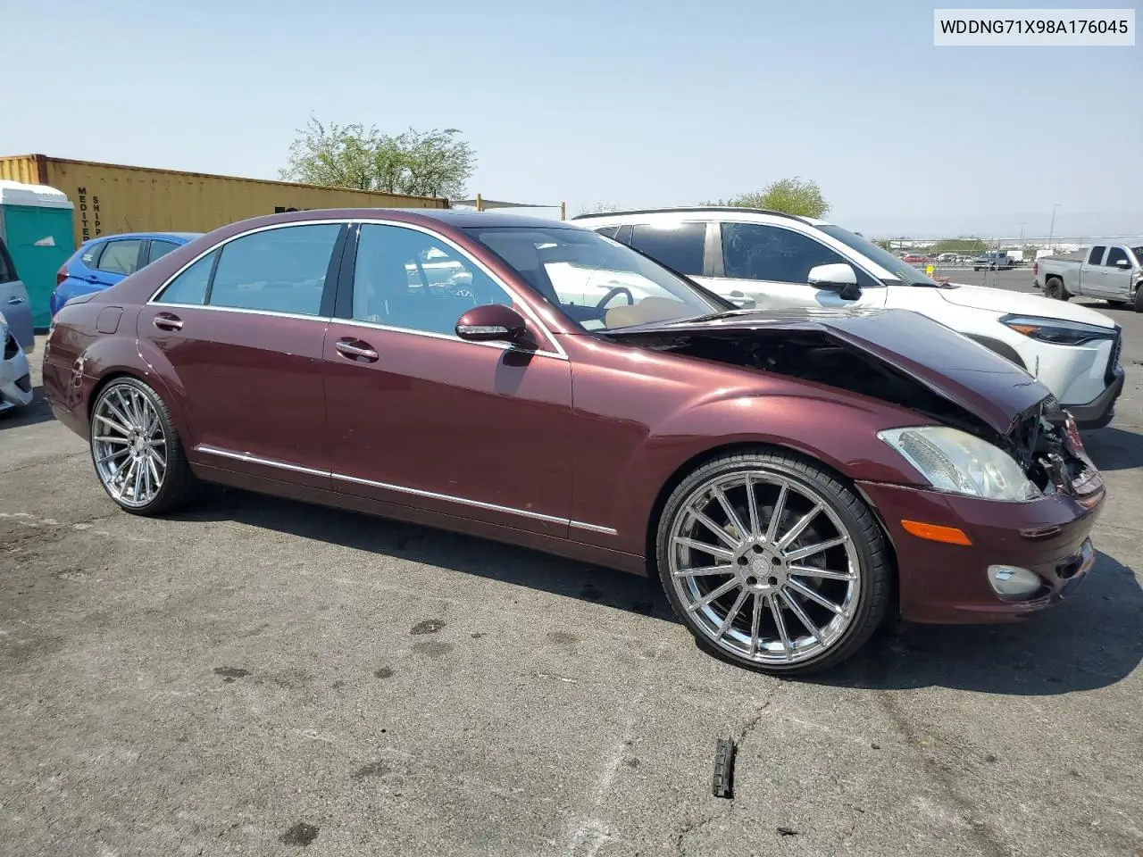 2008 Mercedes-Benz S 550 VIN: WDDNG71X98A176045 Lot: 64634565