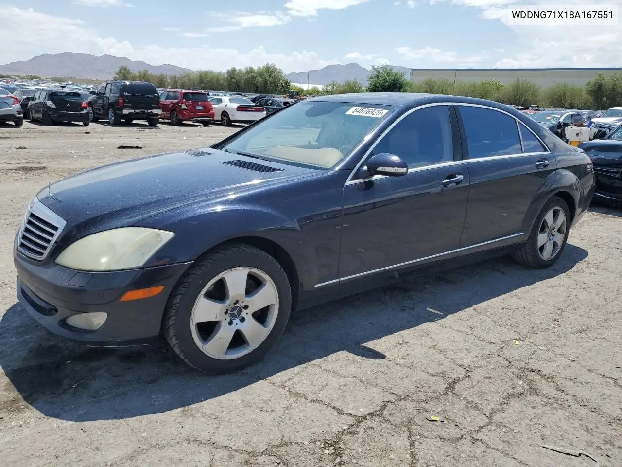 2008 Mercedes-Benz S 550 VIN: WDDNG71X18A167551 Lot: 64676925