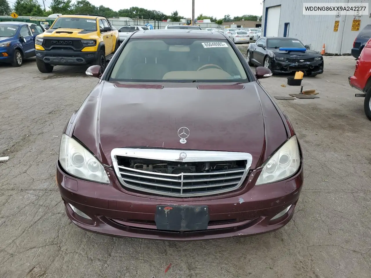 2009 Mercedes-Benz S 550 4Matic VIN: WDDNG86XX9A242277 Lot: 65048985