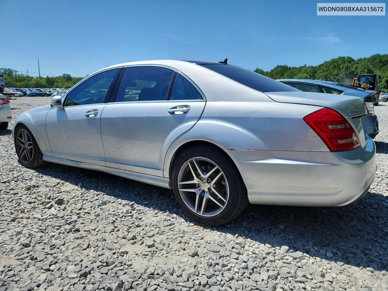 2010 Mercedes-Benz S 550 4Matic VIN: WDDNG8GBXAA315672 Lot: 56815645