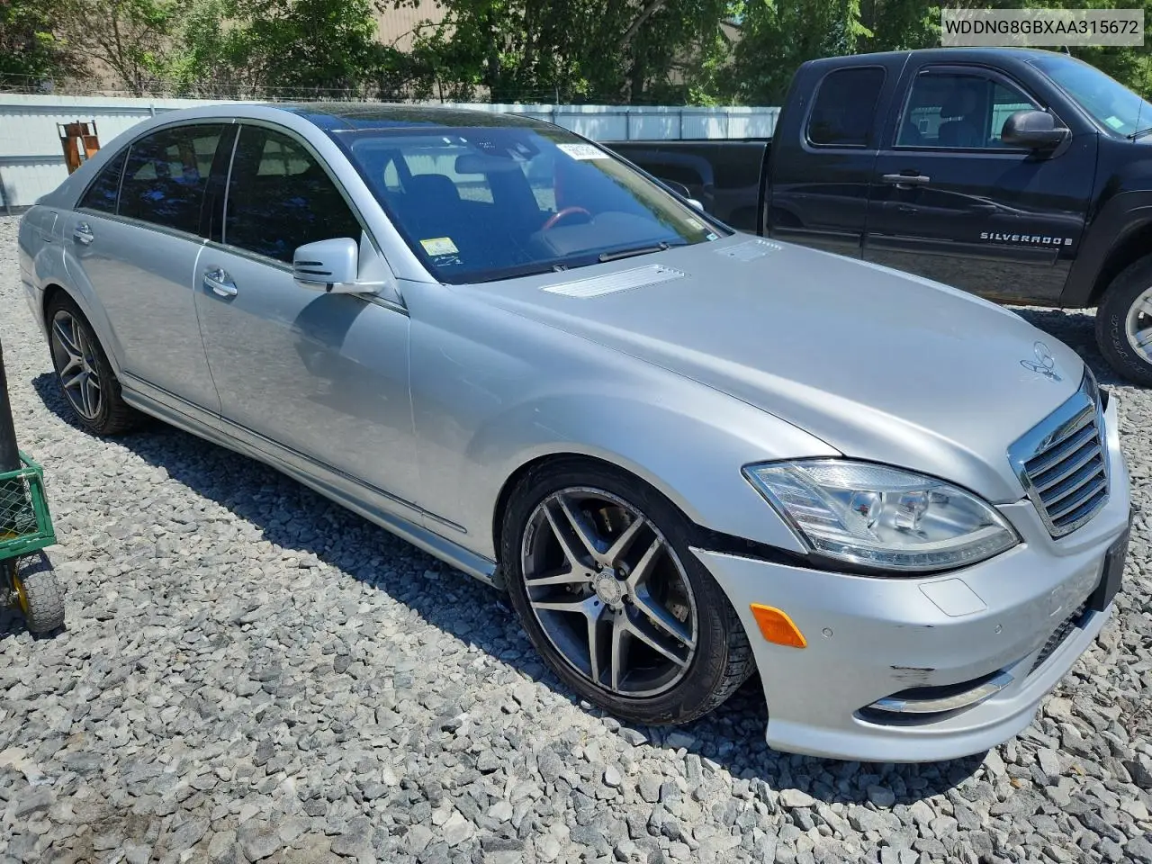 2010 Mercedes-Benz S 550 4Matic VIN: WDDNG8GBXAA315672 Lot: 56815645
