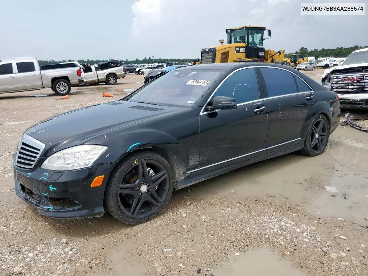 2010 Mercedes-Benz S 550 VIN: WDDNG7BB3AA288574 Lot: 62564735