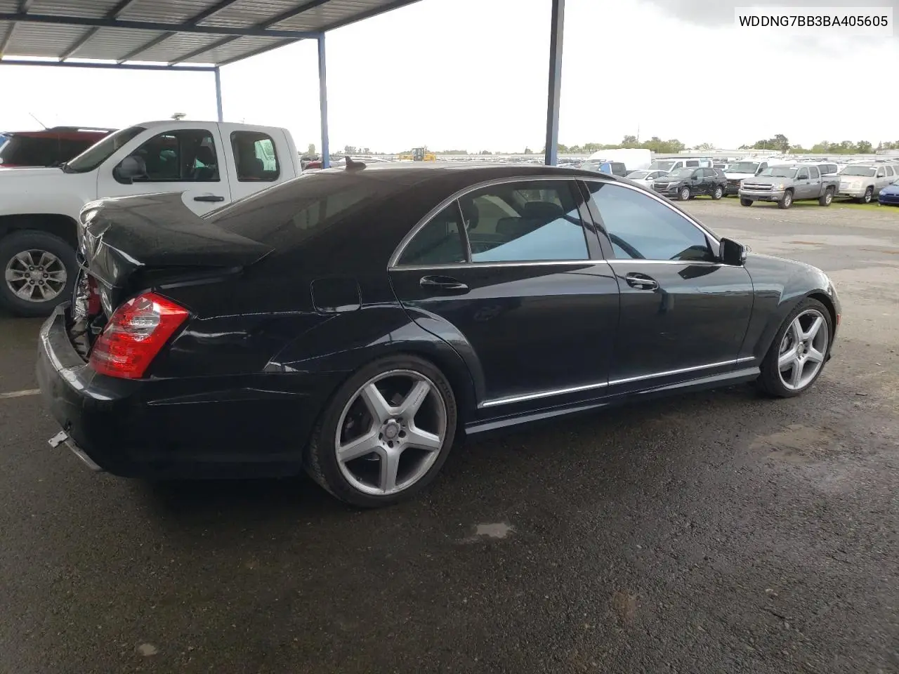 2011 Mercedes-Benz S 550 VIN: WDDNG7BB3BA405605 Lot: 51168365