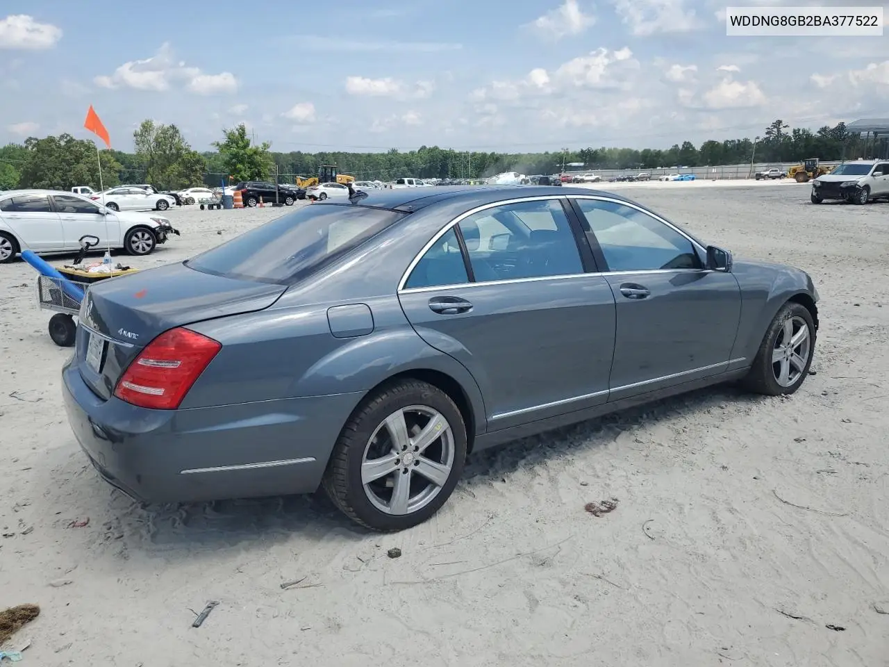 2011 Mercedes-Benz S 550 4Matic VIN: WDDNG8GB2BA377522 Lot: 57570035