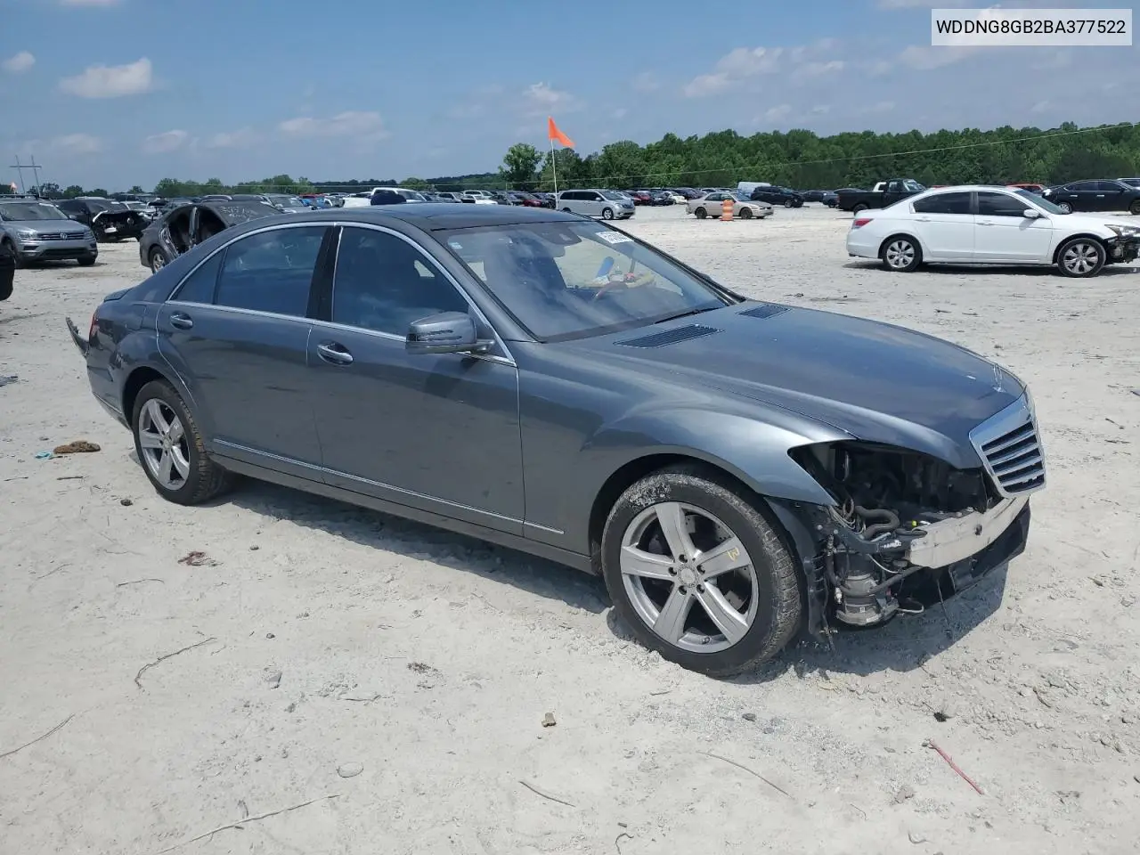 2011 Mercedes-Benz S 550 4Matic VIN: WDDNG8GB2BA377522 Lot: 57570035