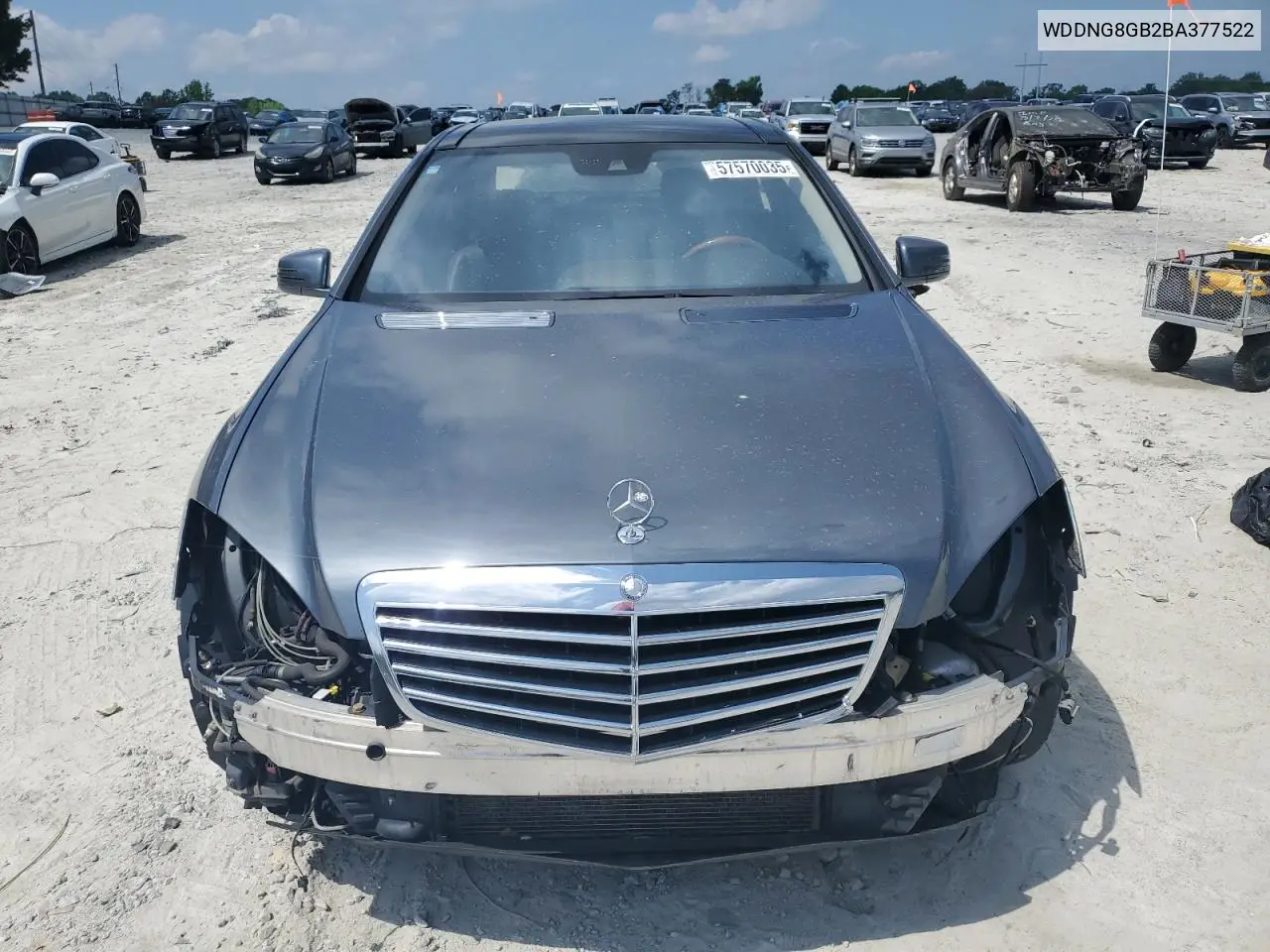 2011 Mercedes-Benz S 550 4Matic VIN: WDDNG8GB2BA377522 Lot: 57570035