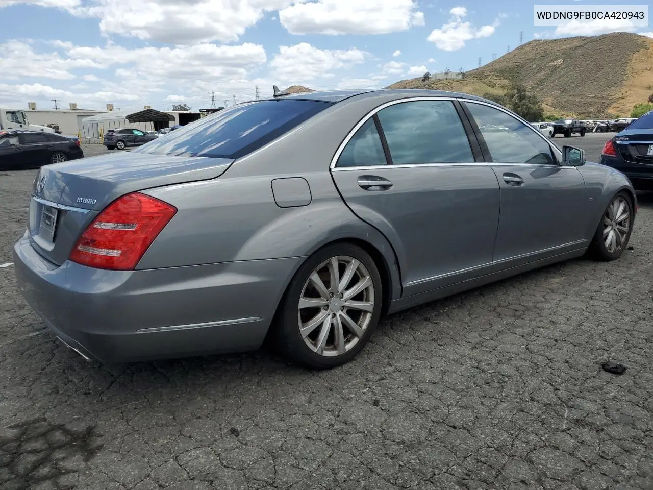 2012 Mercedes-Benz S 400 VIN: WDDNG9FB0CA420943 Lot: 56987055