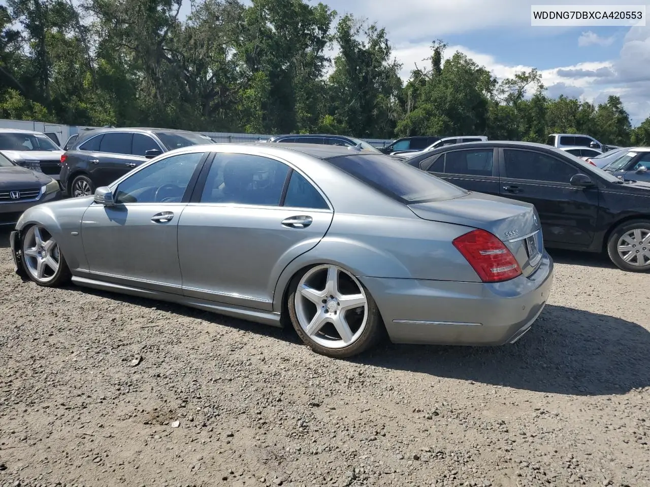 2012 Mercedes-Benz S 550 VIN: WDDNG7DBXCA420553 Lot: 60970525