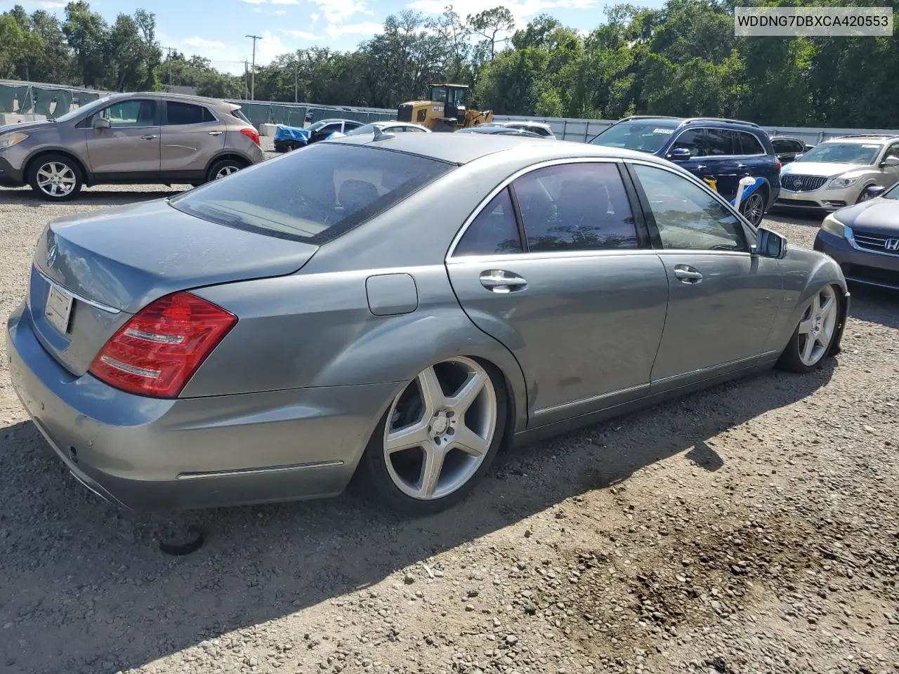 2012 Mercedes-Benz S 550 VIN: WDDNG7DBXCA420553 Lot: 60970525