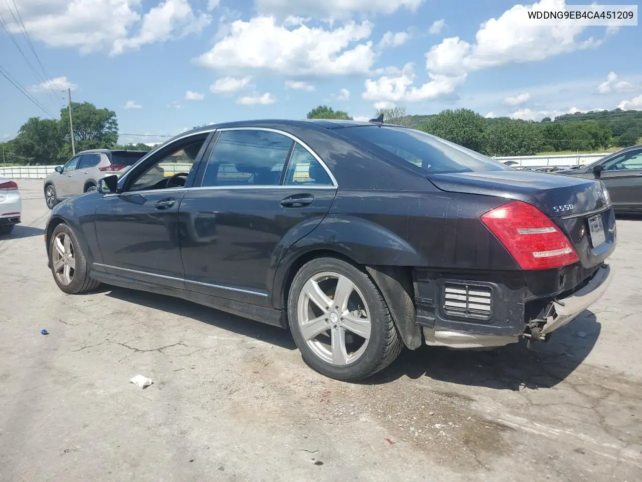 2012 Mercedes-Benz S 550 4Matic VIN: WDDNG9EB4CA451209 Lot: 61836825