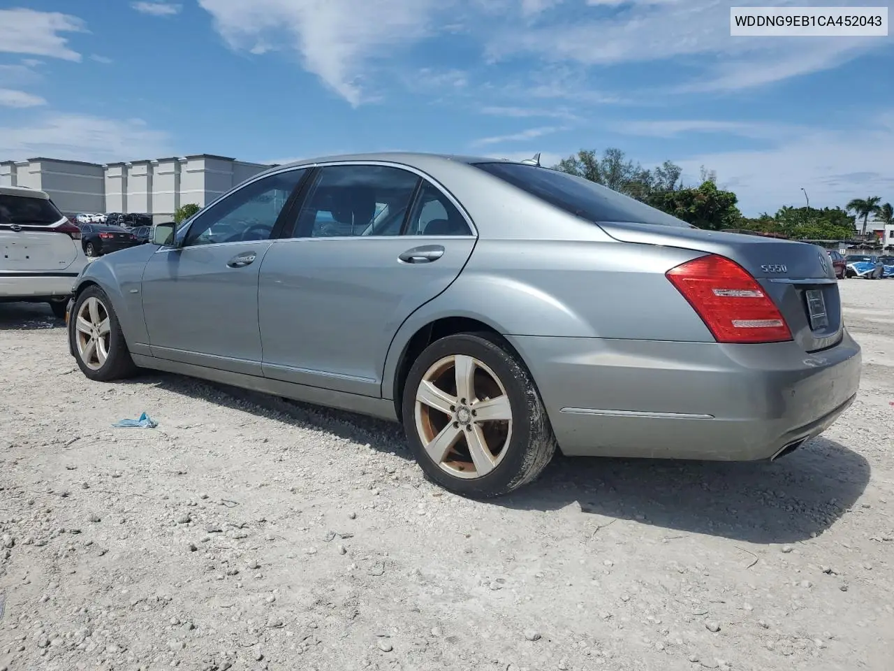 2012 Mercedes-Benz S 550 4Matic VIN: WDDNG9EB1CA452043 Lot: 62832375