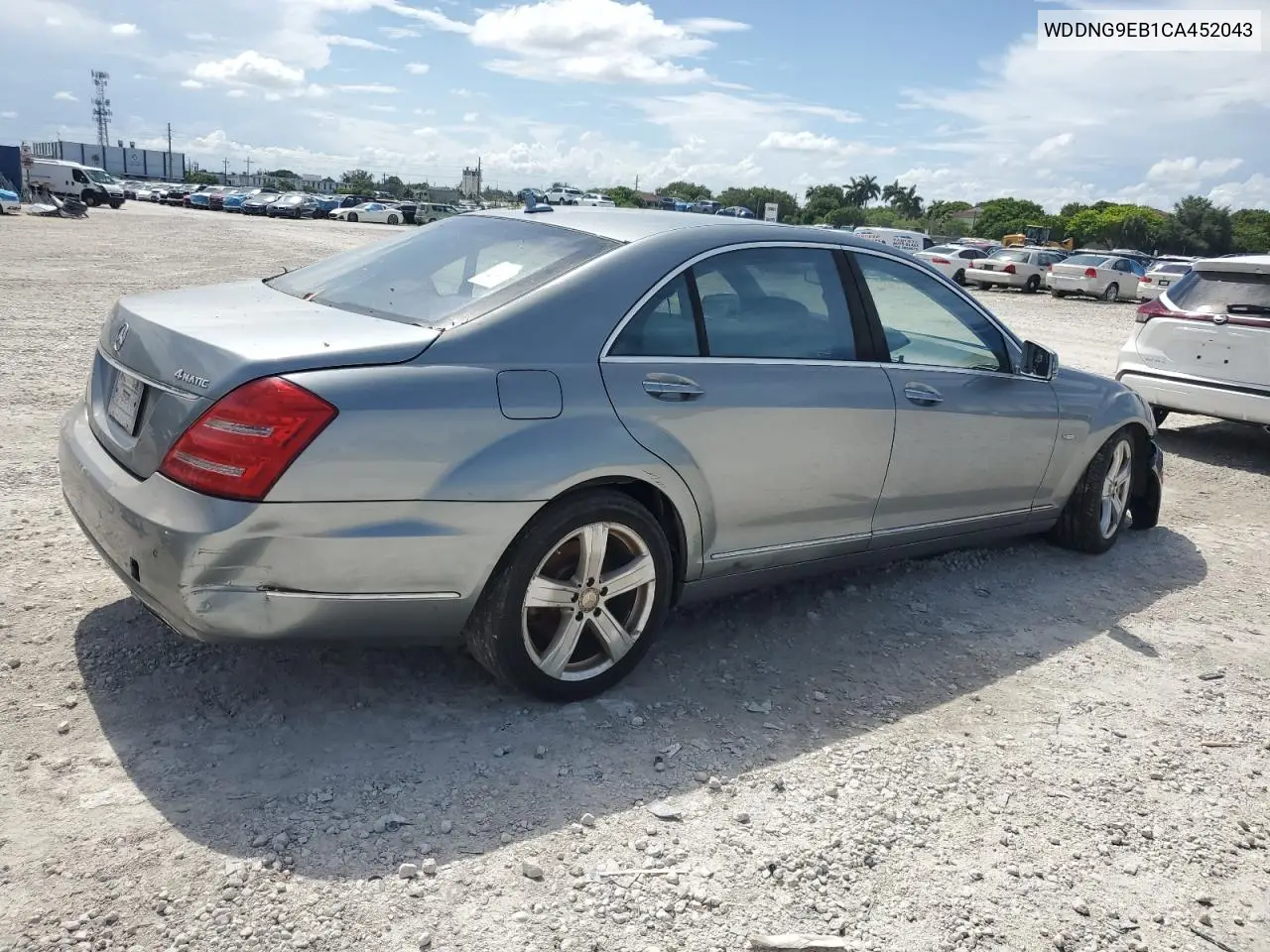 2012 Mercedes-Benz S 550 4Matic VIN: WDDNG9EB1CA452043 Lot: 62832375