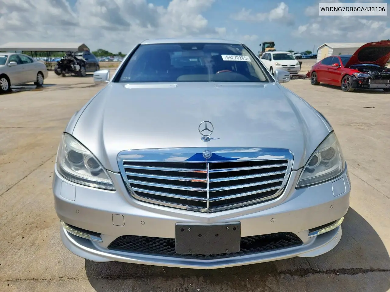 2012 Mercedes-Benz S 550 VIN: WDDNG7DB6CA433106 Lot: 64270265
