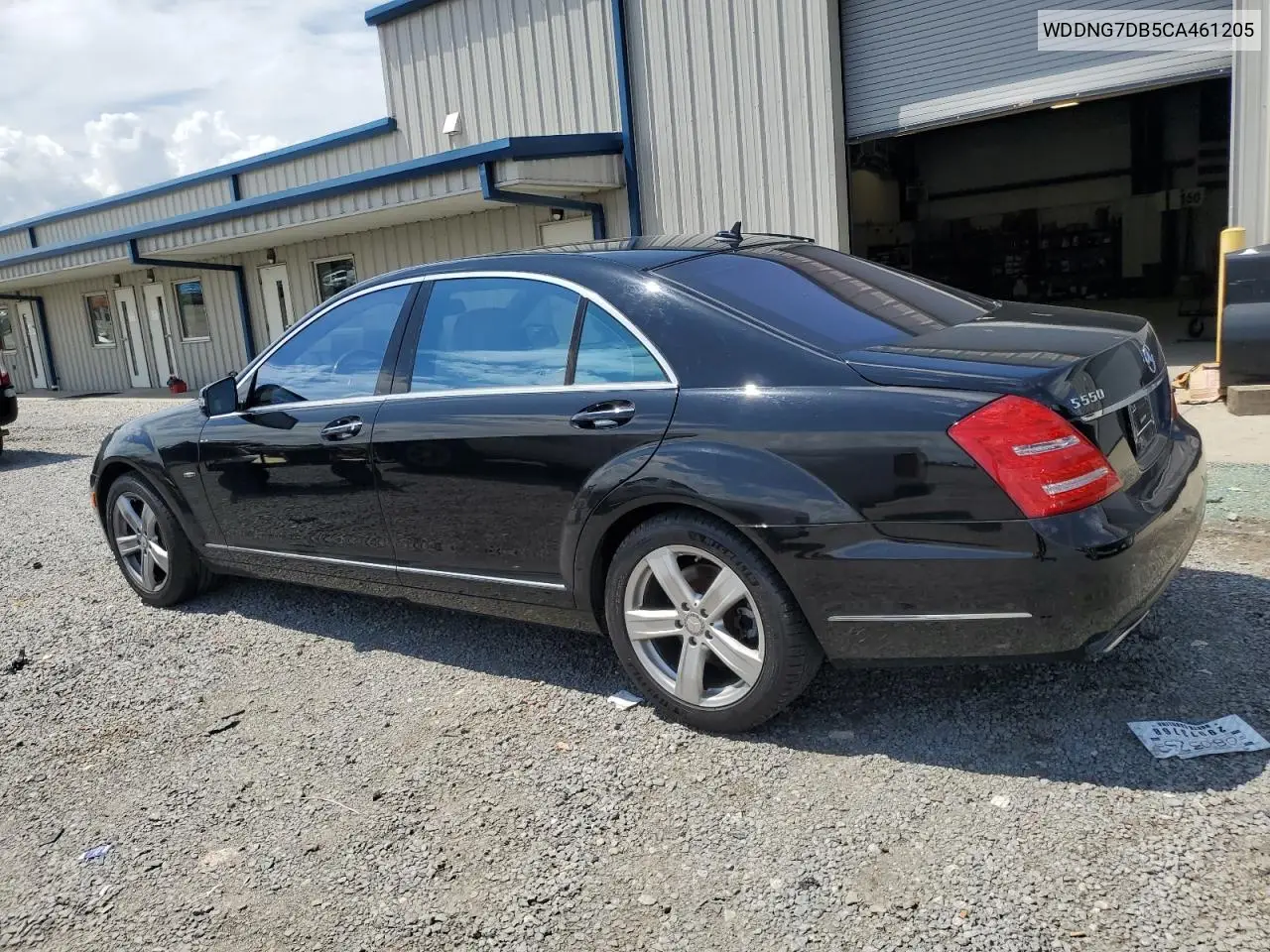 2012 Mercedes-Benz S 550 VIN: WDDNG7DB5CA461205 Lot: 64603795