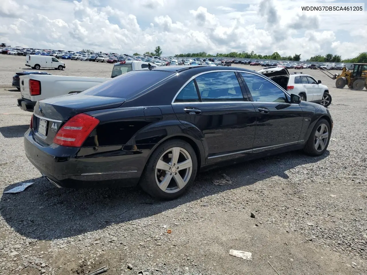 2012 Mercedes-Benz S 550 VIN: WDDNG7DB5CA461205 Lot: 64603795