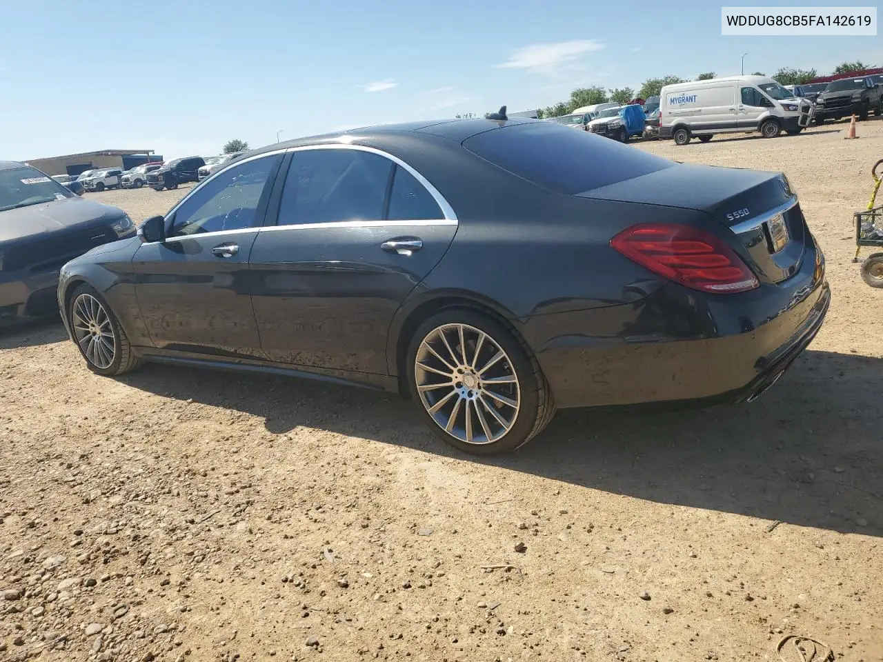 2015 Mercedes-Benz S 550 VIN: WDDUG8CB5FA142619 Lot: 56634405