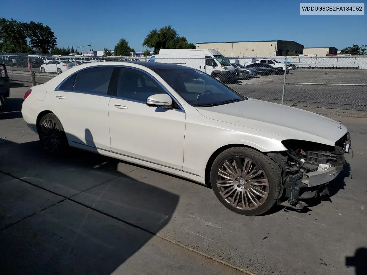2015 Mercedes-Benz S 550 VIN: WDDUG8CB2FA184052 Lot: 57092335