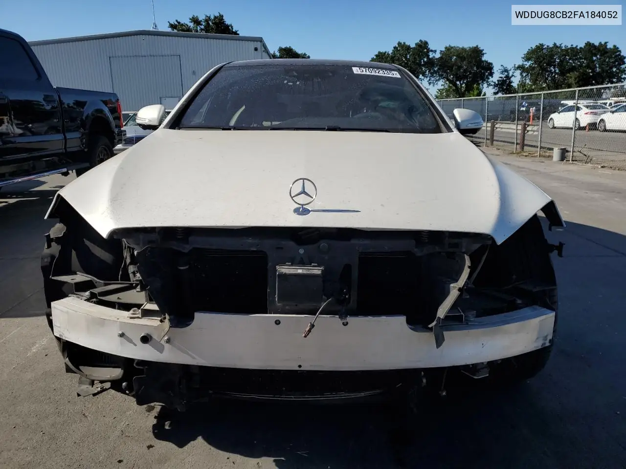 2015 Mercedes-Benz S 550 VIN: WDDUG8CB2FA184052 Lot: 57092335