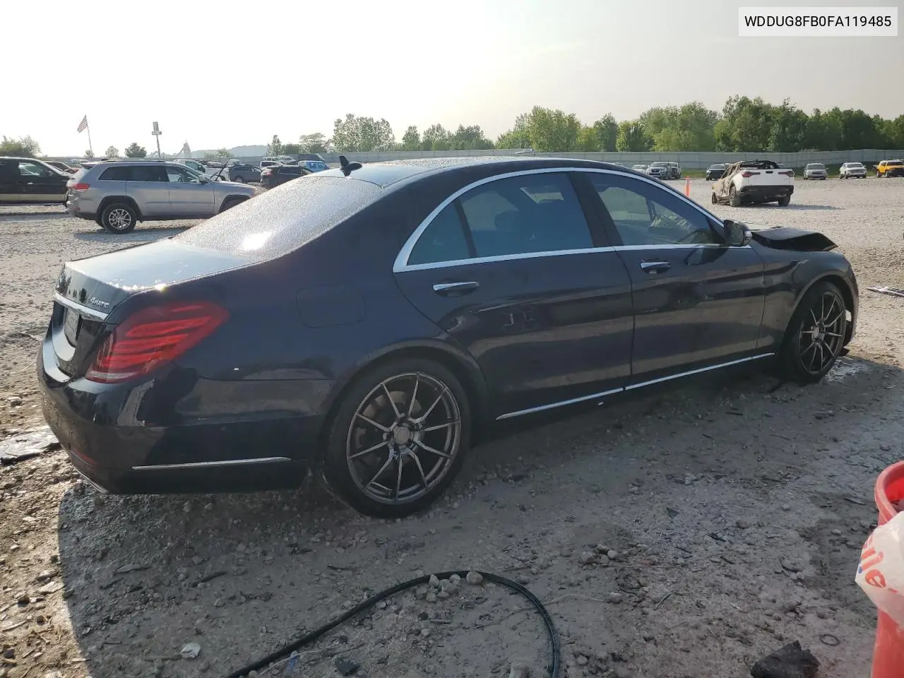 2015 Mercedes-Benz S 550 4Matic VIN: WDDUG8FB0FA119485 Lot: 60107375