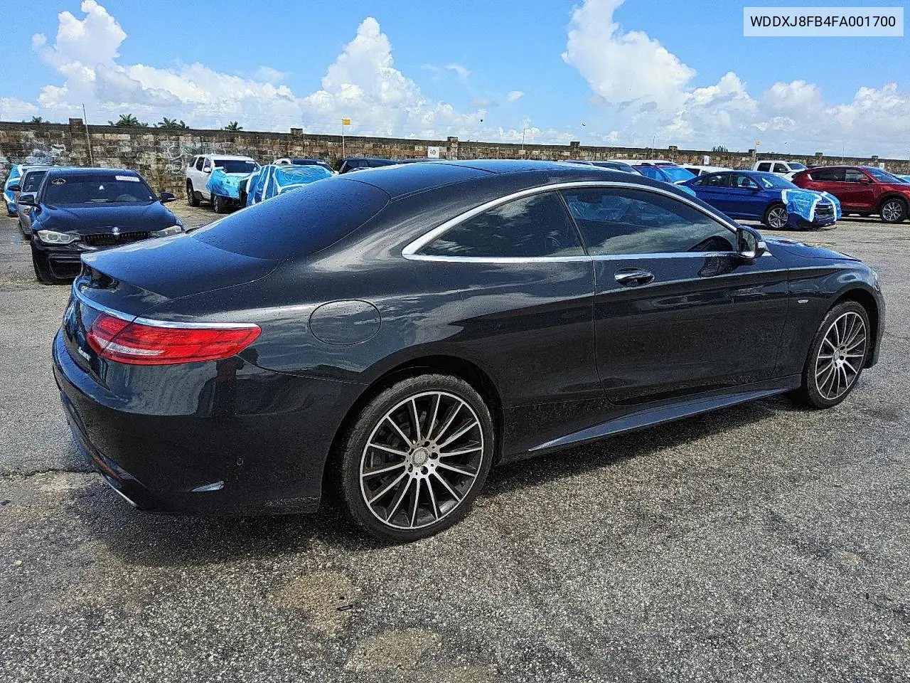 2015 Mercedes-Benz S 550 VIN: WDDXJ8FB4FA001700 Lot: 61138325