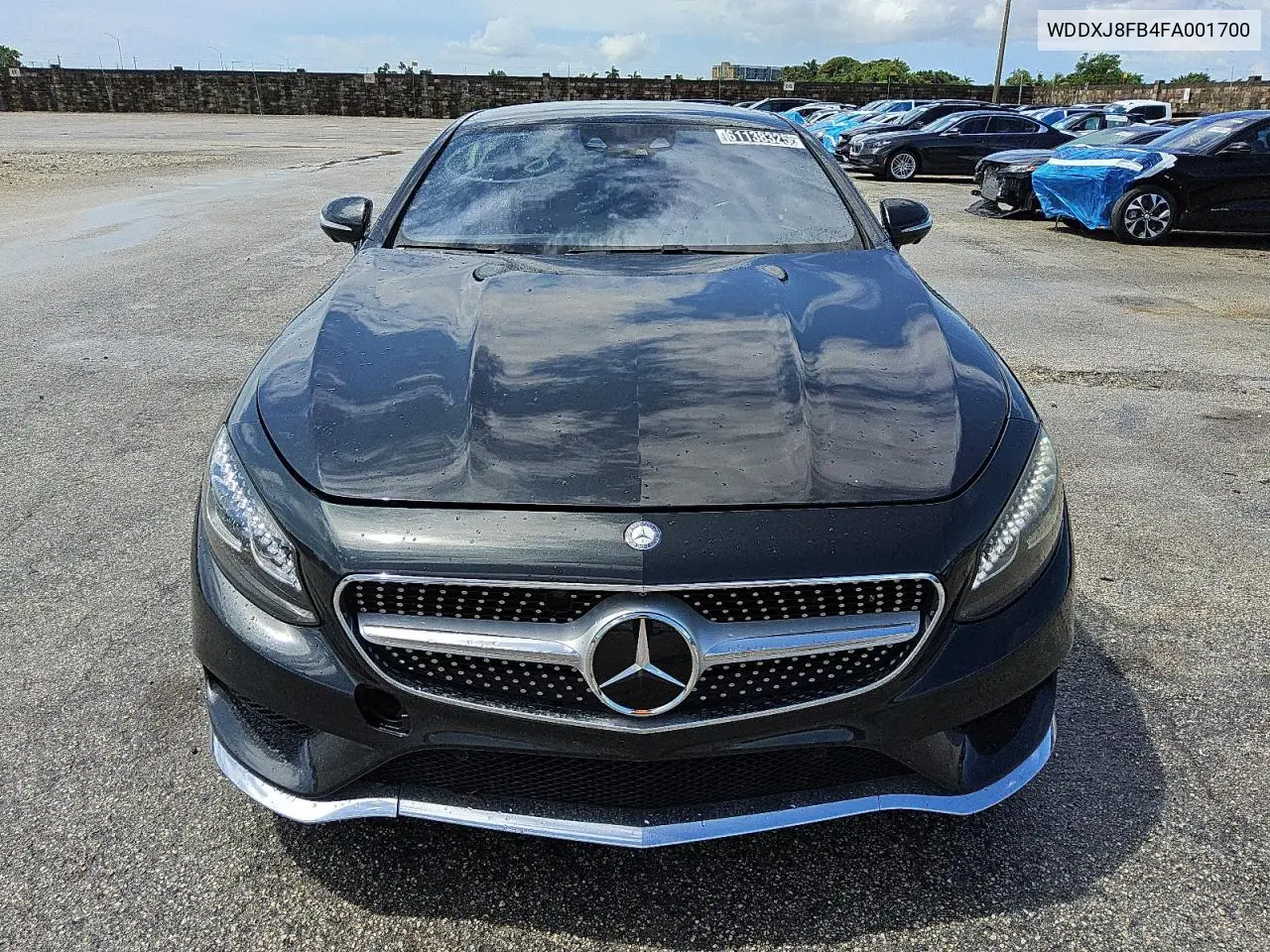 2015 Mercedes-Benz S 550 VIN: WDDXJ8FB4FA001700 Lot: 61138325