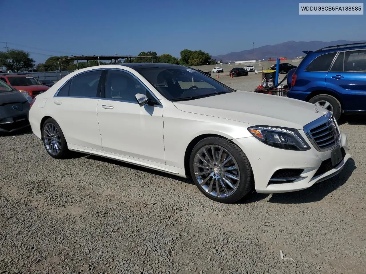 2015 Mercedes-Benz S 550 VIN: WDDUG8CB6FA188685 Lot: 62562255