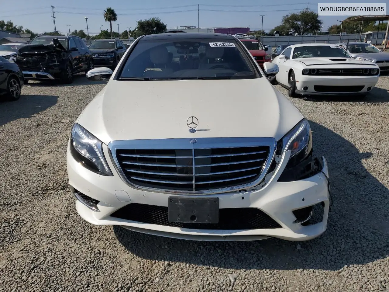 2015 Mercedes-Benz S 550 VIN: WDDUG8CB6FA188685 Lot: 62562255