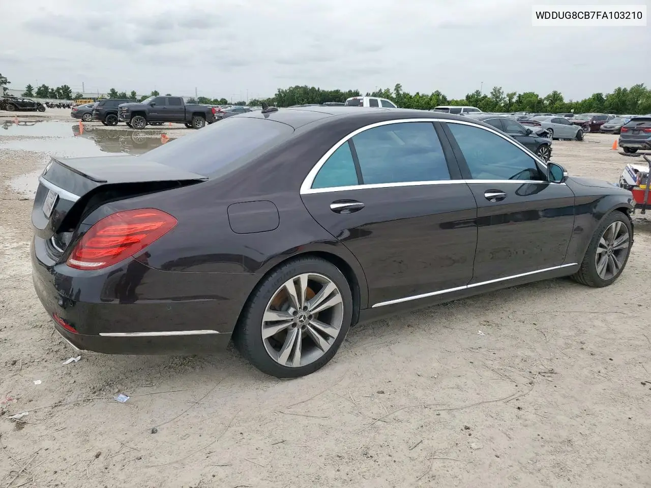 2015 Mercedes-Benz S 550 VIN: WDDUG8CB7FA103210 Lot: 63913915