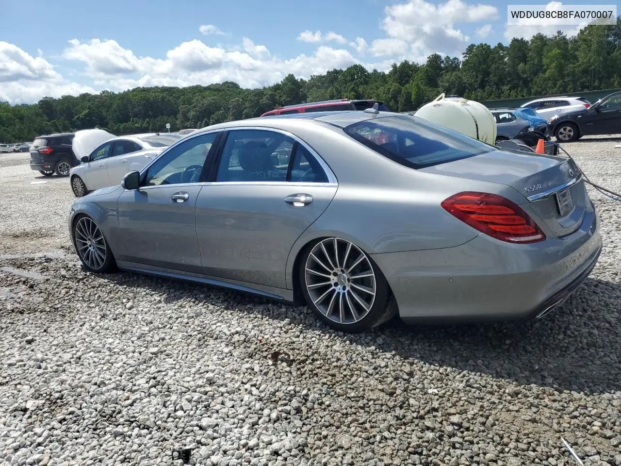 2015 Mercedes-Benz S 550 VIN: WDDUG8CB8FA070007 Lot: 65615345