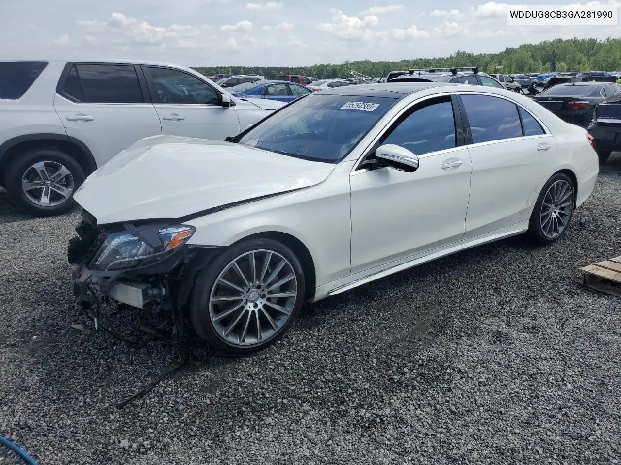2016 Mercedes-Benz S 550 VIN: WDDUG8CB3GA281990 Lot: 55293385