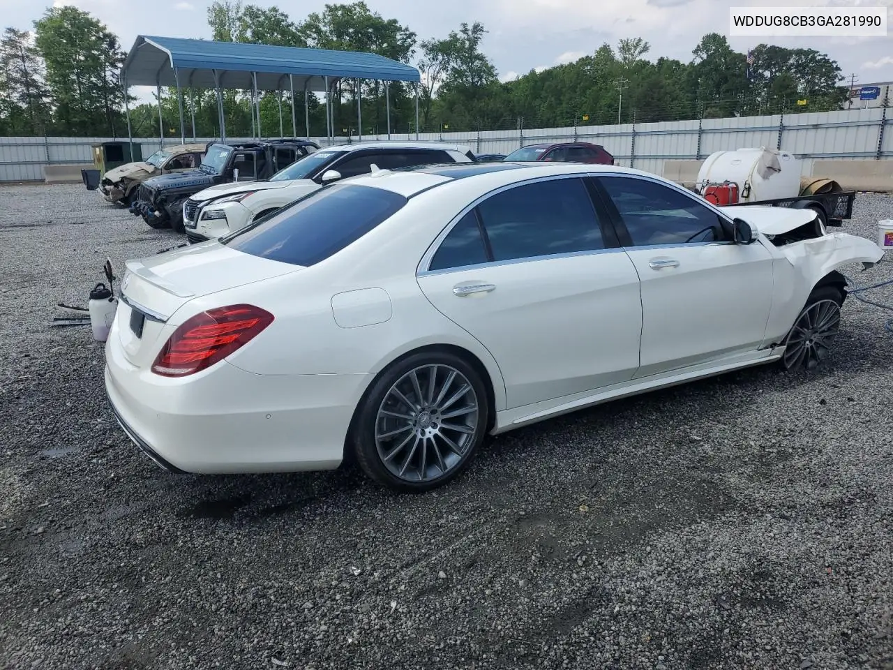 2016 Mercedes-Benz S 550 VIN: WDDUG8CB3GA281990 Lot: 55293385