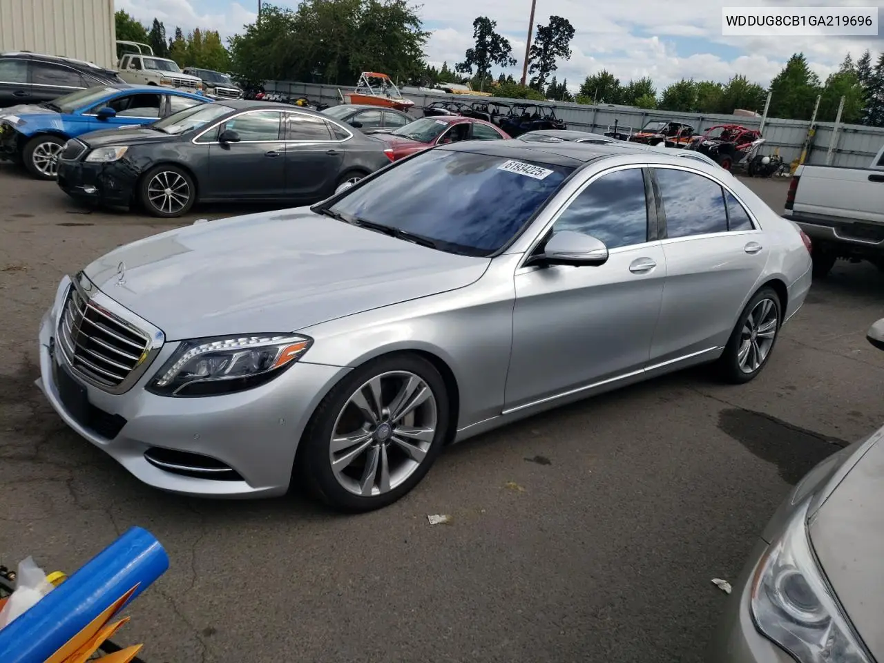 2016 Mercedes-Benz S 550 VIN: WDDUG8CB1GA219696 Lot: 61934225