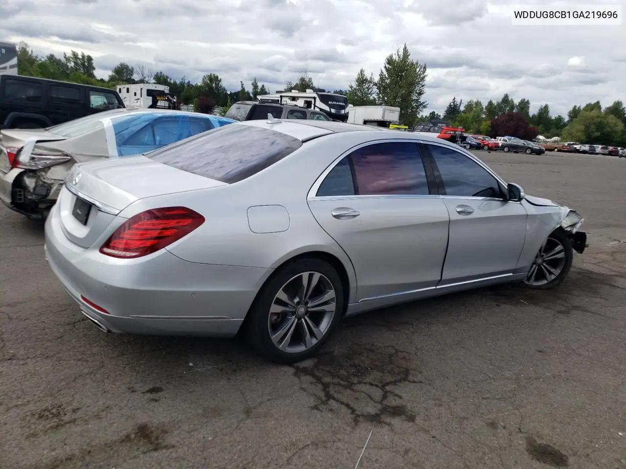 2016 Mercedes-Benz S 550 VIN: WDDUG8CB1GA219696 Lot: 61934225