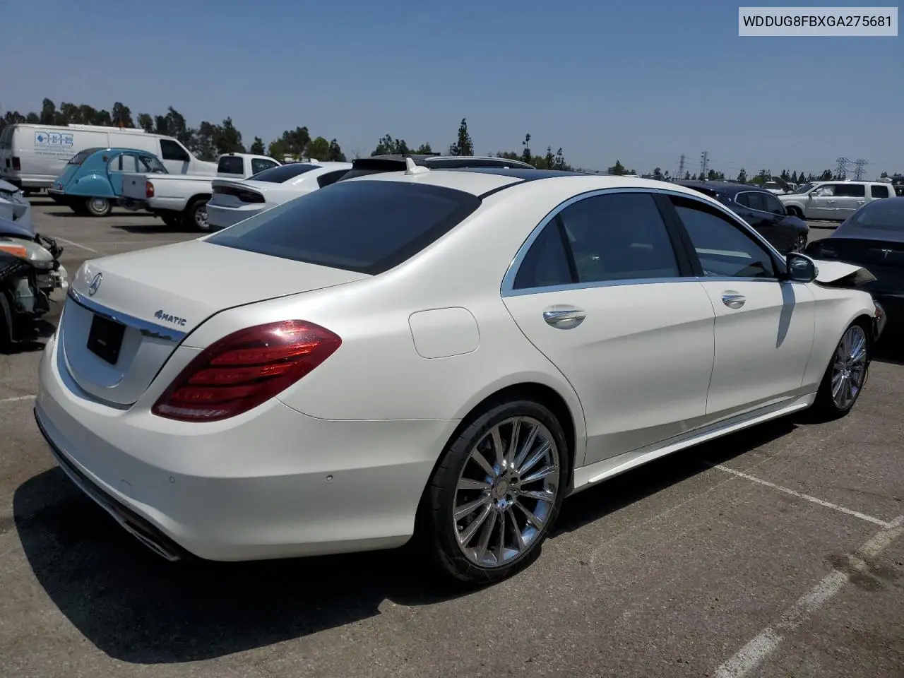 2016 Mercedes-Benz S 550 4Matic VIN: WDDUG8FBXGA275681 Lot: 62594235