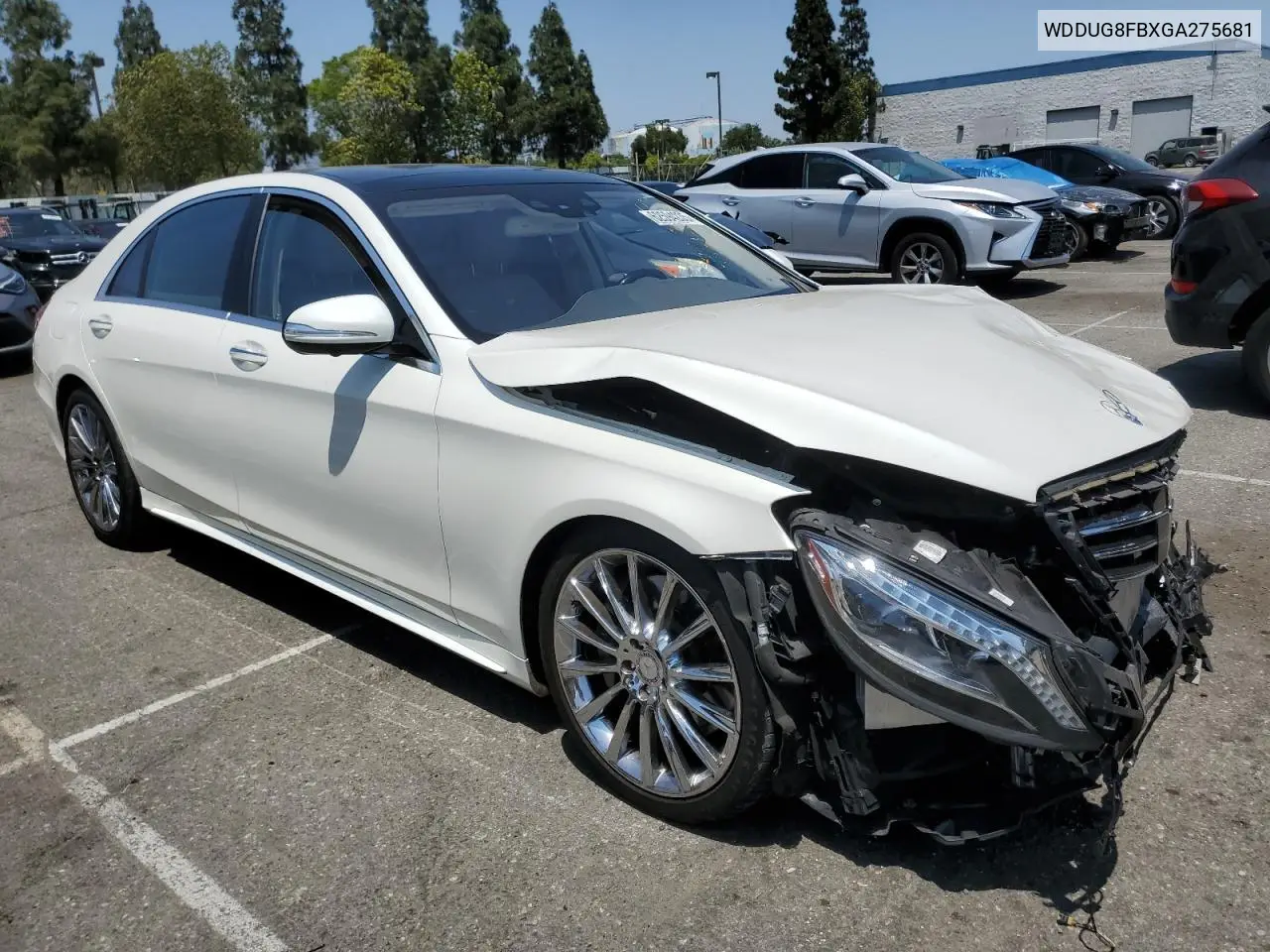 2016 Mercedes-Benz S 550 4Matic VIN: WDDUG8FBXGA275681 Lot: 62594235