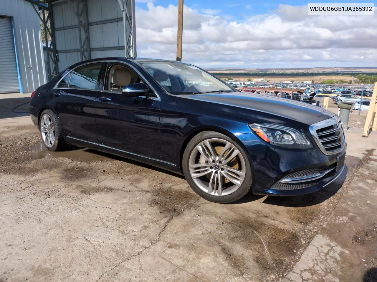 2018 Mercedes-Benz S 450 VIN: WDDUG6GB1JA365392 Lot: 53035785