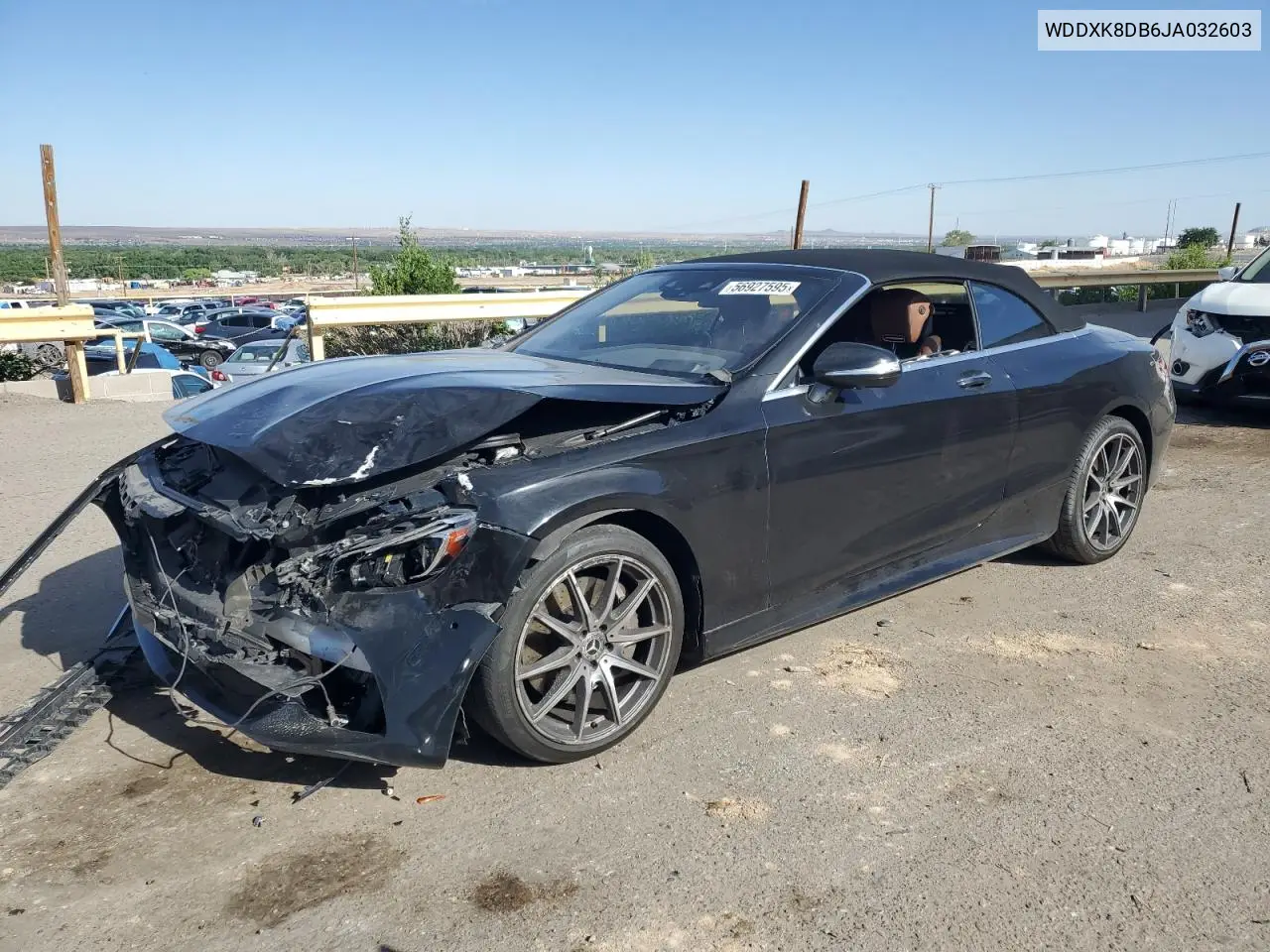 2018 Mercedes-Benz S 560 VIN: WDDXK8DB6JA032603 Lot: 56927595