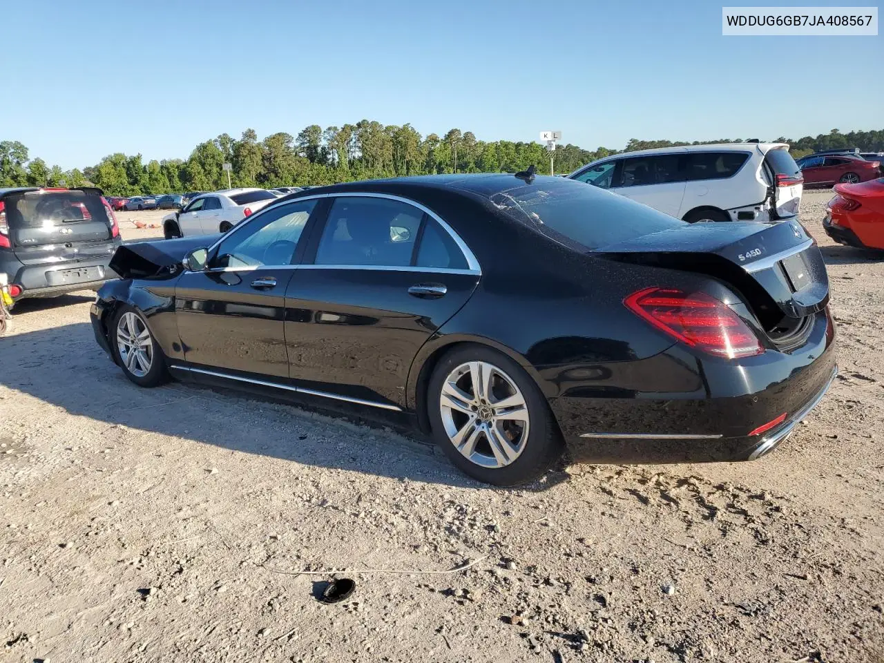 2018 Mercedes-Benz S 450 VIN: WDDUG6GB7JA408567 Lot: 57035285